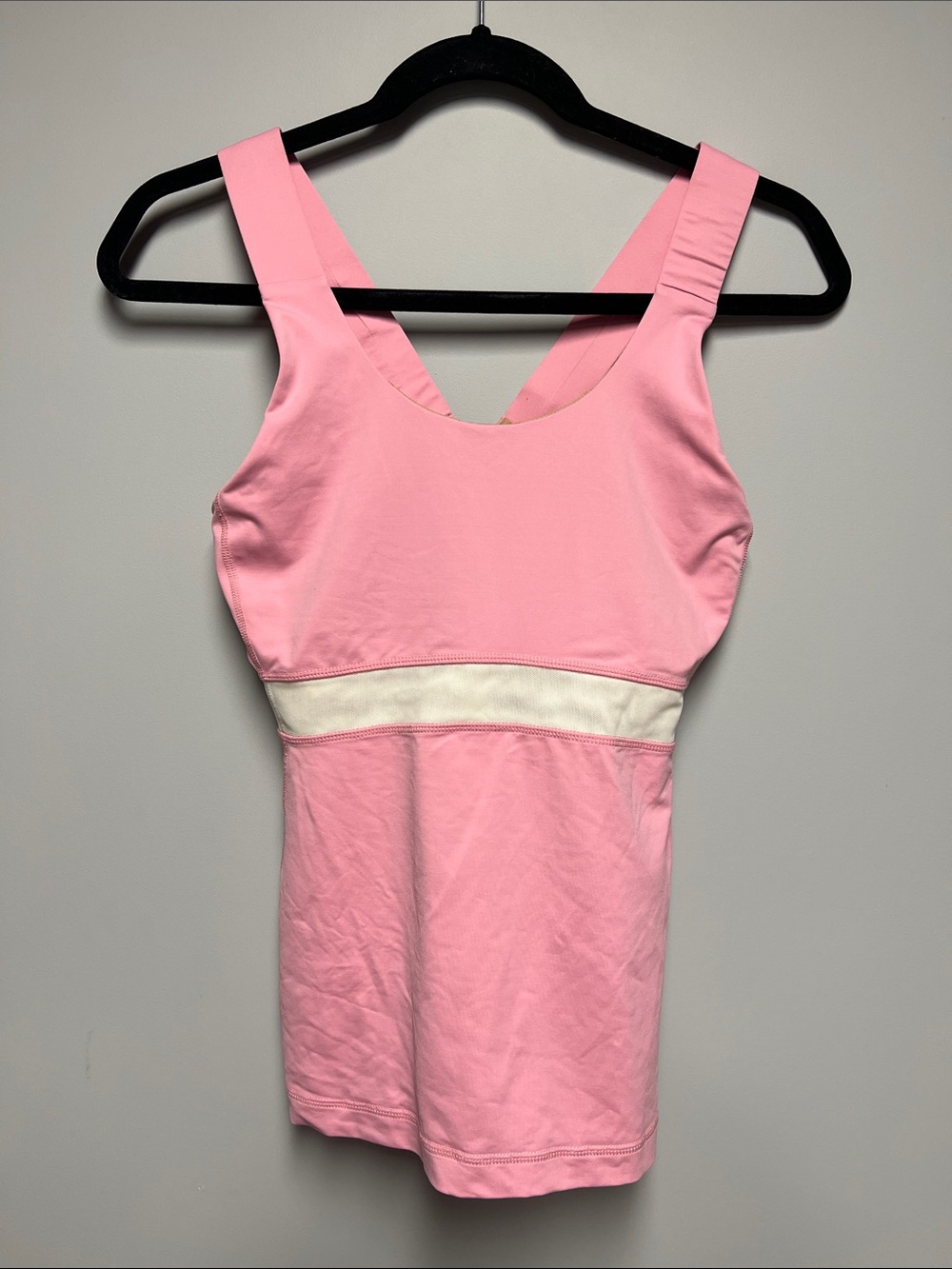 lululemon athletica Pink Tank with White Band